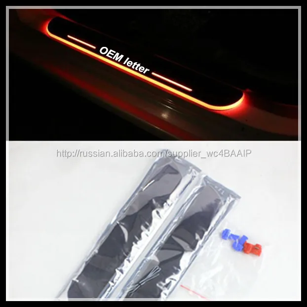 New Trend LED Welcome Door Scraper for TOYOTA LED Door Sill Scraper Light