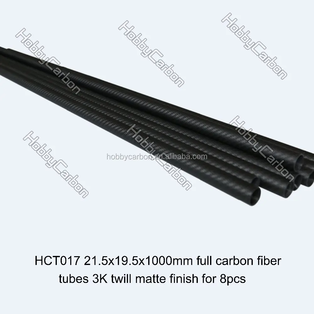 High Quality 100mm Carbon Fiber Tube 21.5*19.5*1000mm with Great Price for ODM