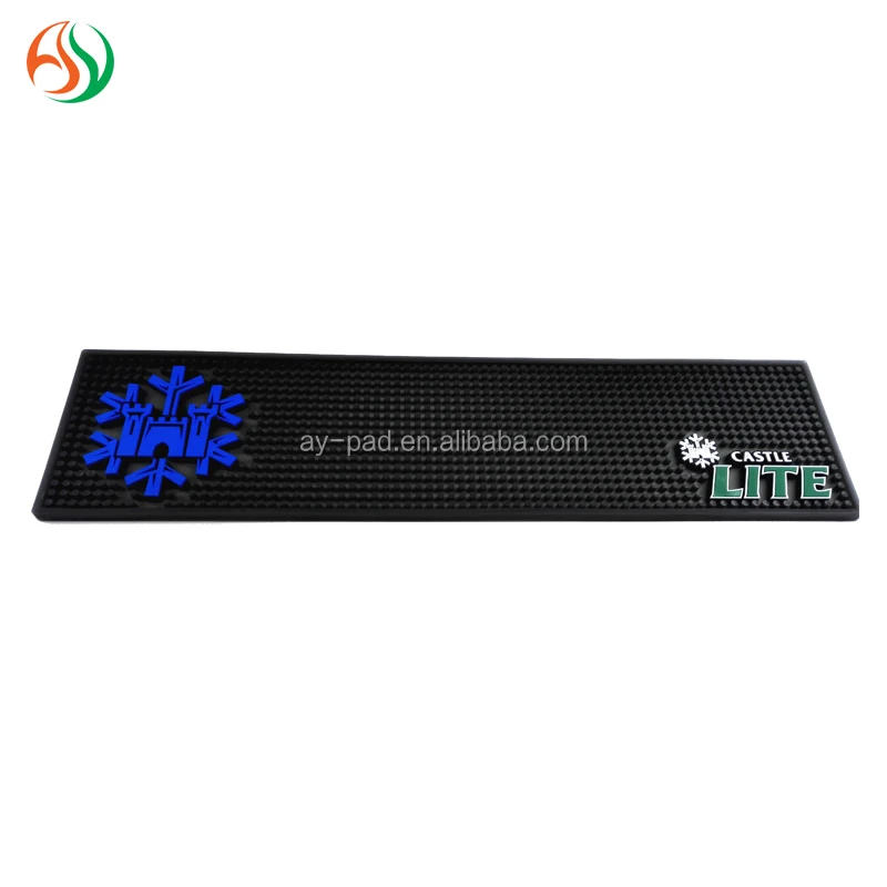 AY Water-proof Green & Black Beer Bar Mats Beer Mat Manufacturer ECO-friendly PVC Bar Runner,Trade Assurance Bar Runner