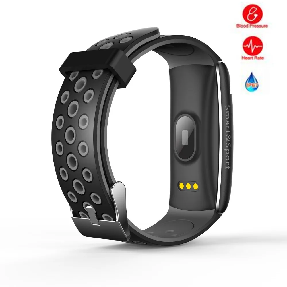 
Q8 Waterproof Smart Band Watch Fitness Tracker Heart Rate Blood Pressure Pedometer 