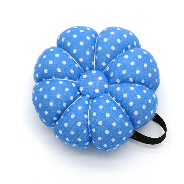 Free shipping Elastic Wrist Belt pumpkin Pin Cushion blue KJ58-1