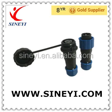 IP68 waterproof connector 3 core nylon PA66 plug female and male connector