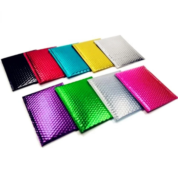Custom Printed Plastic Bubble Mailing Bag Padded Envelope custom color Poly Bubble Maile
