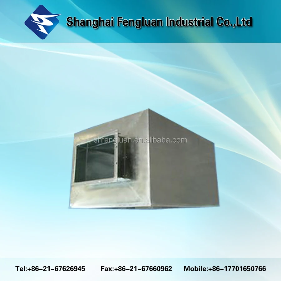 Ventilation Muffler Plenum Box  noise reduction Galvanized Steel Duct Silencer