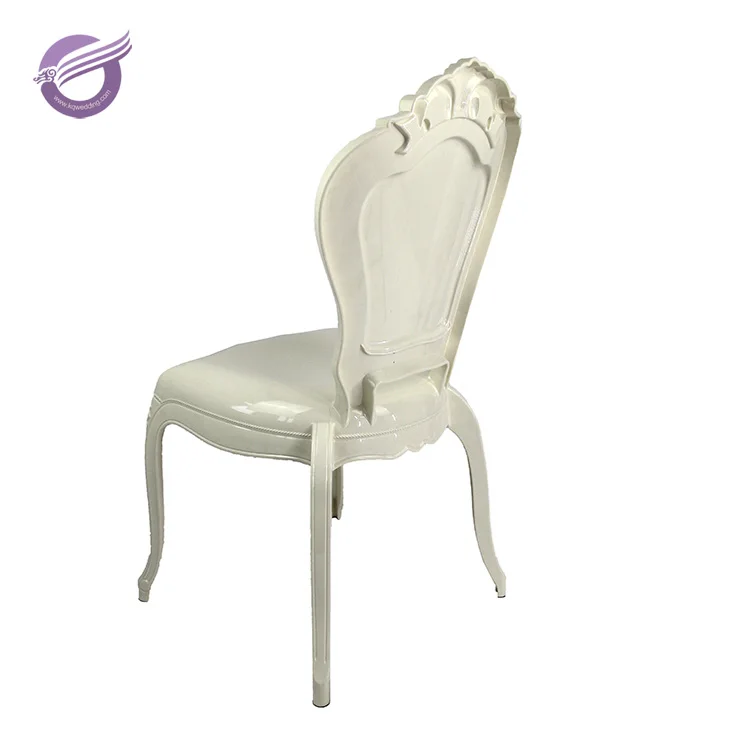 ZY00560 hot sales church wedding plastic princess white throne chair