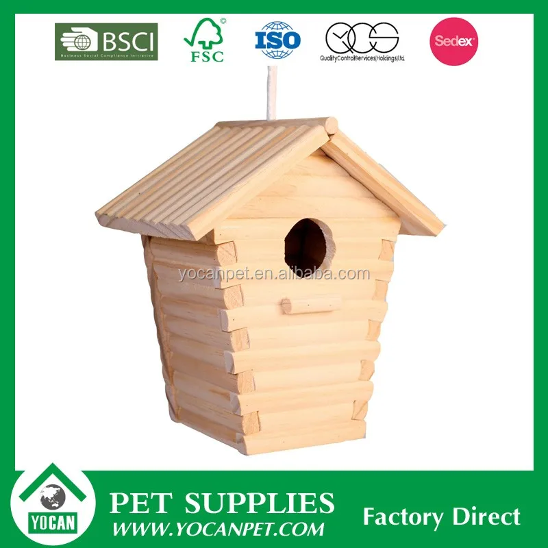 Custom New Unfinished Wooden Bird Houses Wholesale