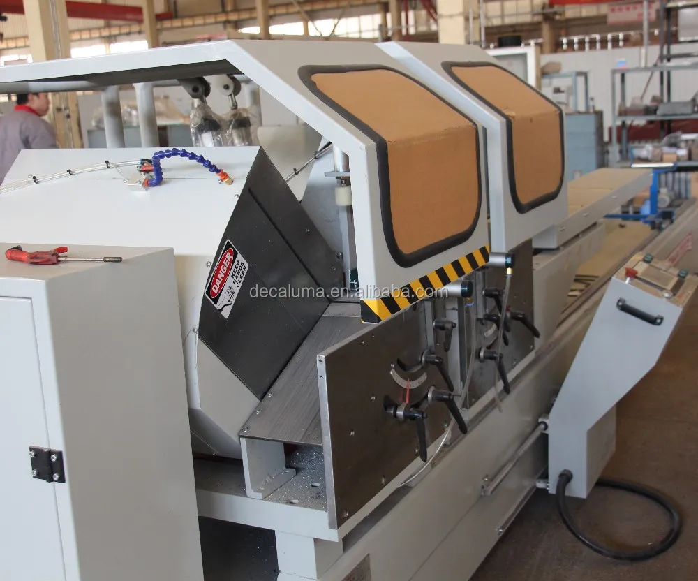DECALUMA Product Aluminum Profile Making Machine with CNC Double Head Cutting Saw
