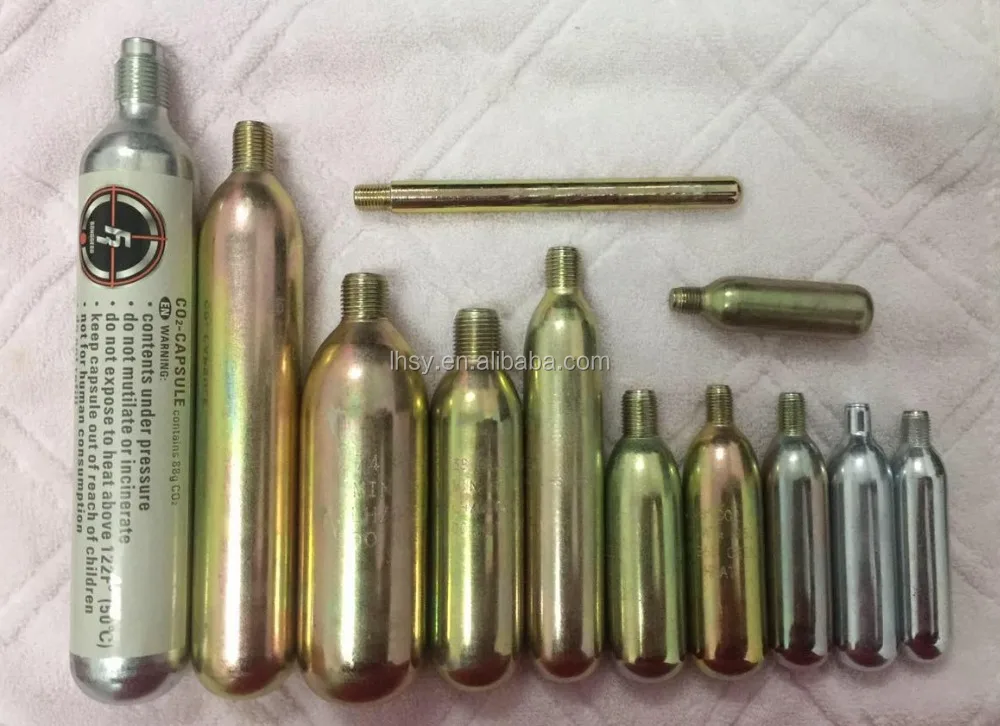 Economic and Reliable 16g 65g food grade threaded co2 cartridge Exported to Worldwide