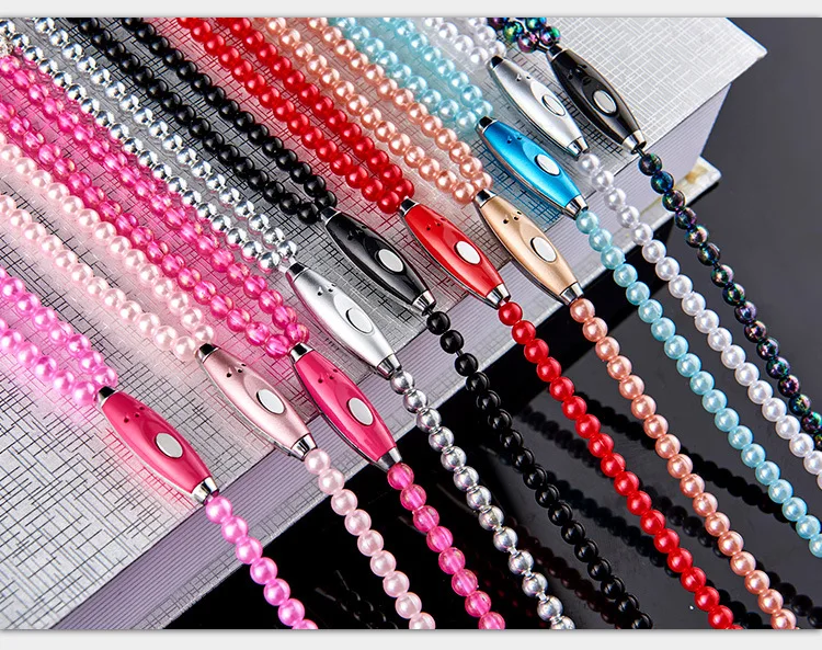 Hot Fashion  Jewelry Pearl Necklace Earphone Heavy Bass HIFI Earbuds Stereo Music headphones