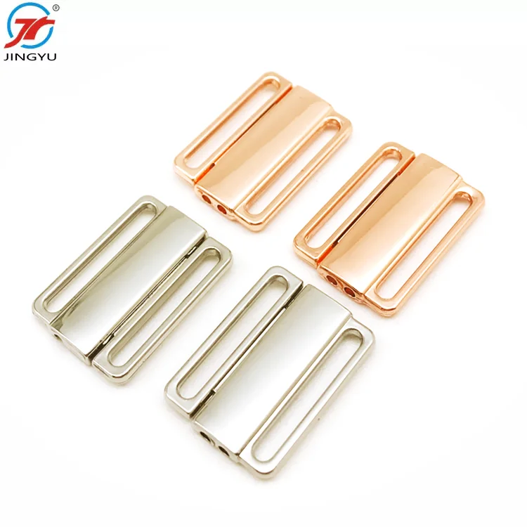Wholesales Custom metal nursing bra clasp for swimwear bra gold swimwear claps closure