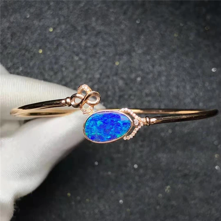 equestrian jewelry 18k gold South Africa real diamond natural opal bracelets for women bracelet cilicon