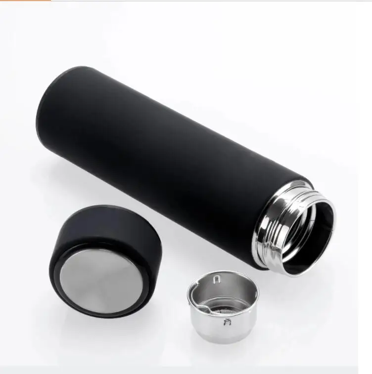hot sale custom stainless steel straight flask double wall vacuum bottle large capacity sport water bottle tea tumbler