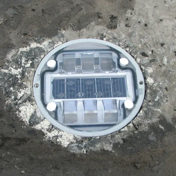 Aluminum Alloy Waterproof IP68 Burial Type Solar Powered (Charging) LED Cat Eye (Road Stud / Pavement Marker) MS-110