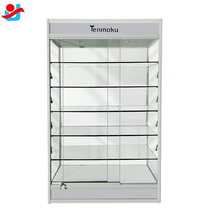 Современный дизайн, стеклянный витринный шкаф со светодиодной подсветкой