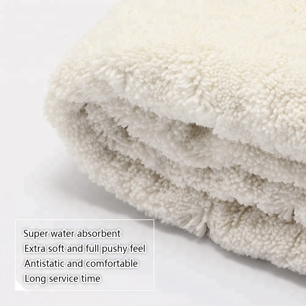 
Long Plush Absorb Large Body Wrap Drying Towel Bathroom Microfiber Bath Towel 