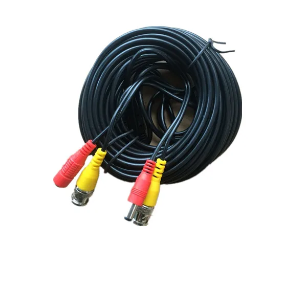 20m BNC DC CCTV Video Power Cable (BNC Video + Power DC 2.1mm Connector) CCTV Security Camera Extension cable