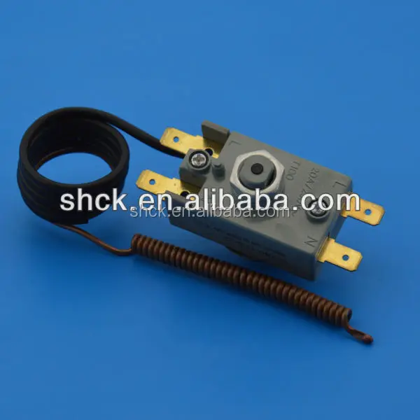 Water heater capillary thermostat