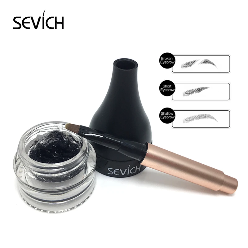 Private Label Women Fashion Eye Brow Wig Fiber Cosmetic Eyebrow Growth Extension