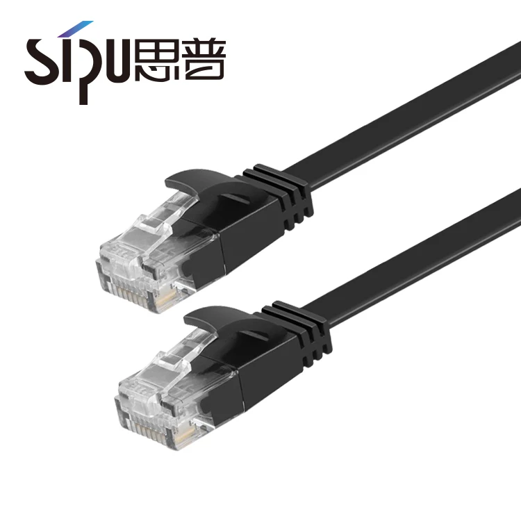 
SIPU New High Quality price 10m flat cat 6a cat6 patch cord 