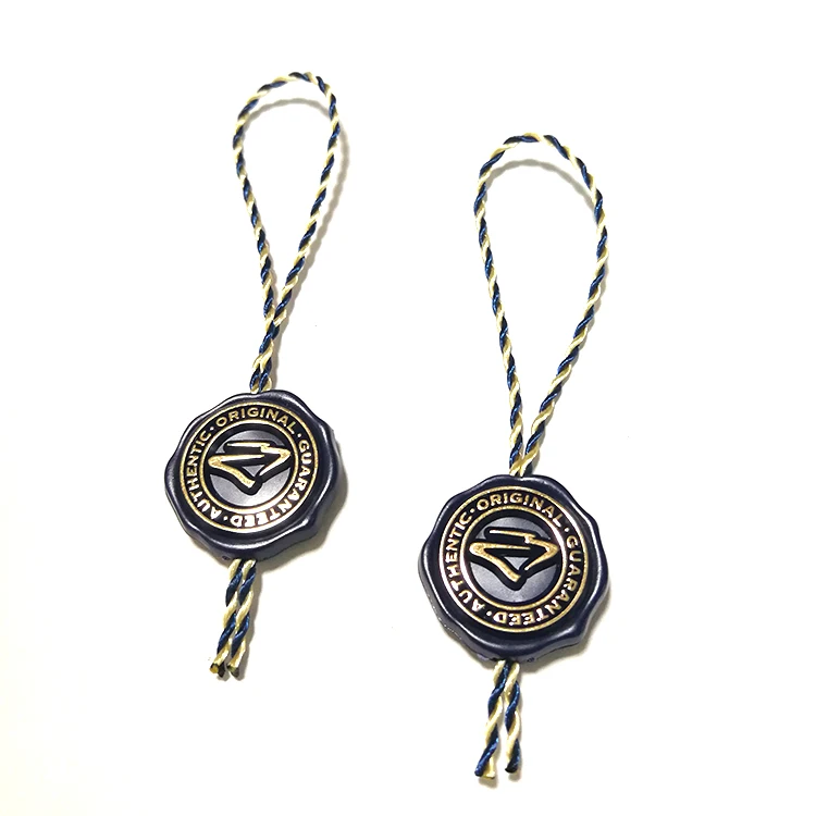 Custom Embossed Logo Plastic Seal Tag For Jewelry, Necklace Price Tag