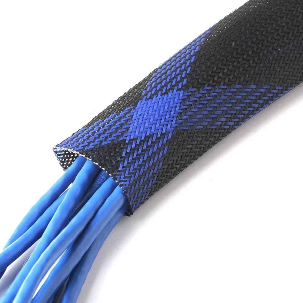Cable Management Sleeve Wire Sleeve Fabric Braided Sleeve 38MM