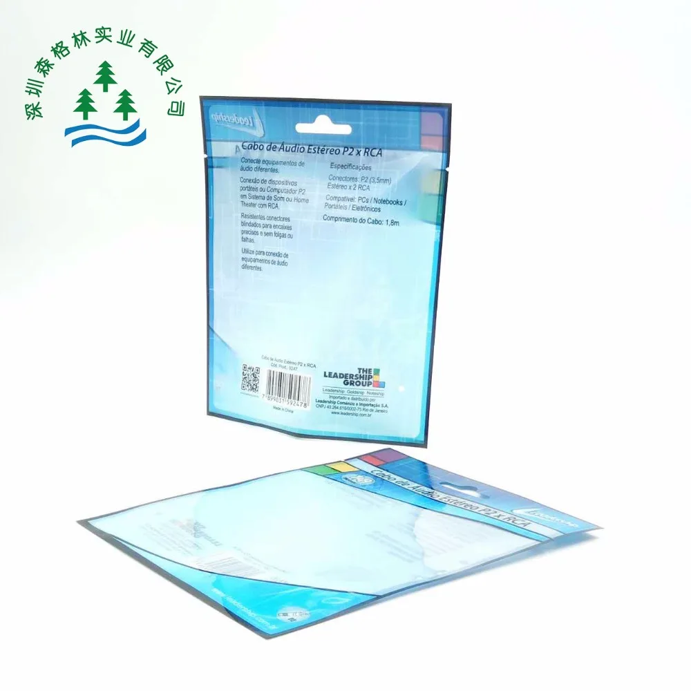 Хорошая устойчивость PE Вакуумные пластиковые упаковки bag с большим прозрачным windows