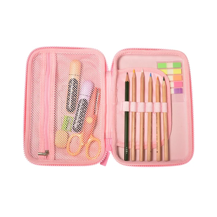 
Pencil Case 3D Cute EVA Pen Pouch Stationery Box Anti-Shock Large Capacity Multi-Compartment for Girls School Students Teens Kid 