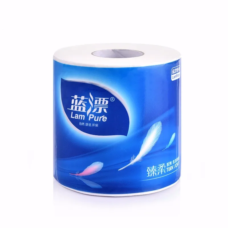 Bamboo Pulp Tube-Free Toilet Paper Tissue Roll
