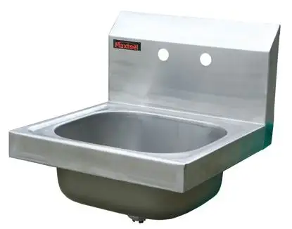 NSF Commercial kitchen Wall Mount stainless steel Hand Basin hand washing sink with faucet High quality welded sink