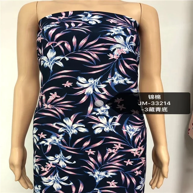 
Summer feelings cotton nylon printed cloth manufacturer womens dress material fabric 
