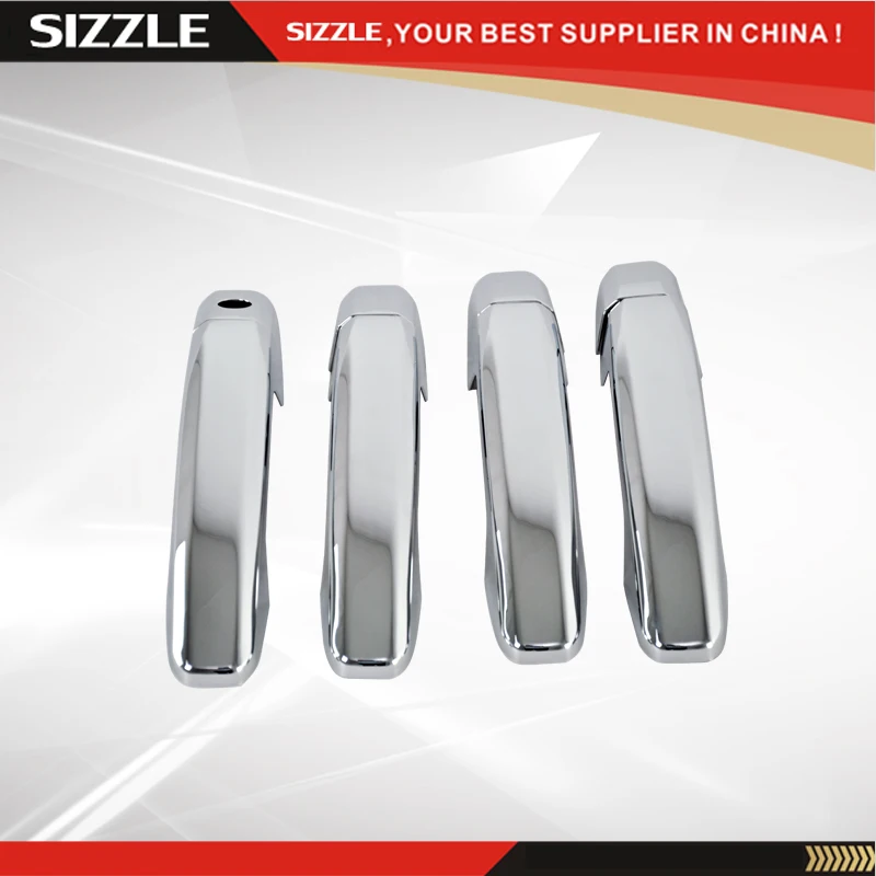 2014-2015 Chevy Silverado Accessories/ Sierra Crew Cab Door Handle Cover ABS Chrome 4D No PSKH