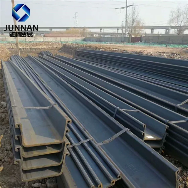 hebei jinxi 12m metal 11.8m small pile driving machine / second hand z type used sheet pile