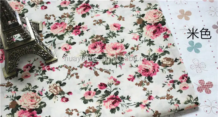
100% Cotton Material and Combed Yarn Country Rose Type 100% Cotton Fabric 