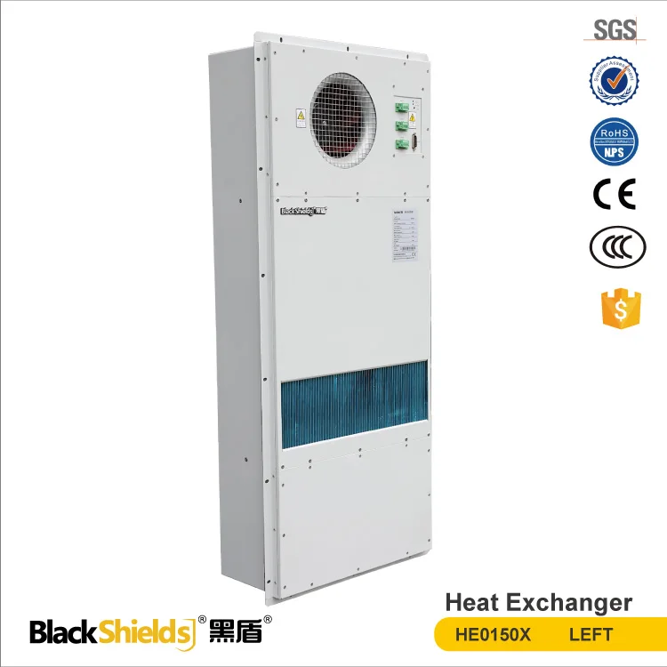 HOT 150W/K plate air to air heat exchanger for telecom battery cabinet cooling