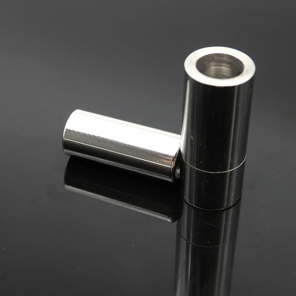  Цилиндрическая Металлическая магнитная застежка из нержавеющей стали для кожаного браслета металлического