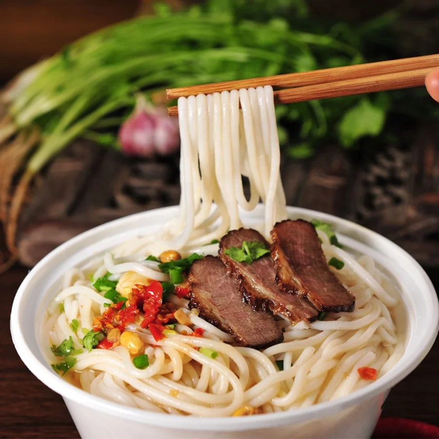 Лидер продаж, рисовая лапша для приготовления пищи без быстрого приготовления, свежая китайская традиционная рисовая лапша