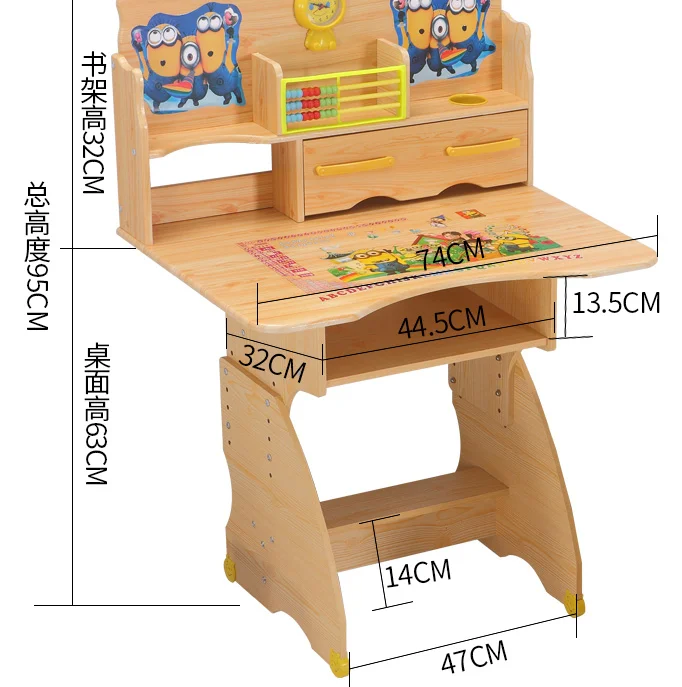 
 Новый стиль деревянный Домашний детский стол и стул  