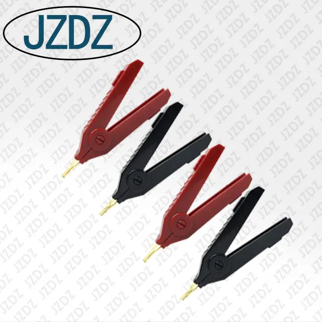 JZDZ J.60035  Large kelvin crocodile clip welded, gold plated Alligator clip