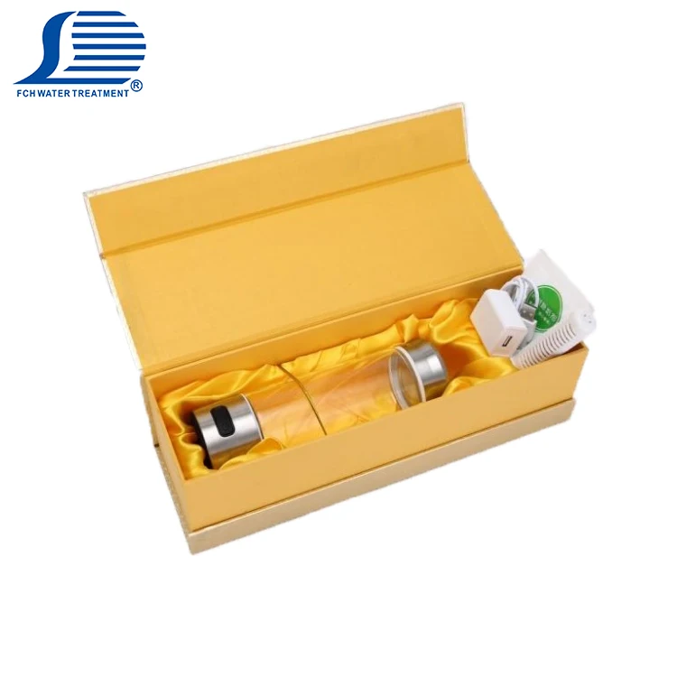 Wholesale price japanese usb rechargeable water electrolysis portable hydrogen generator mini purifier ro hydrogen water bottle