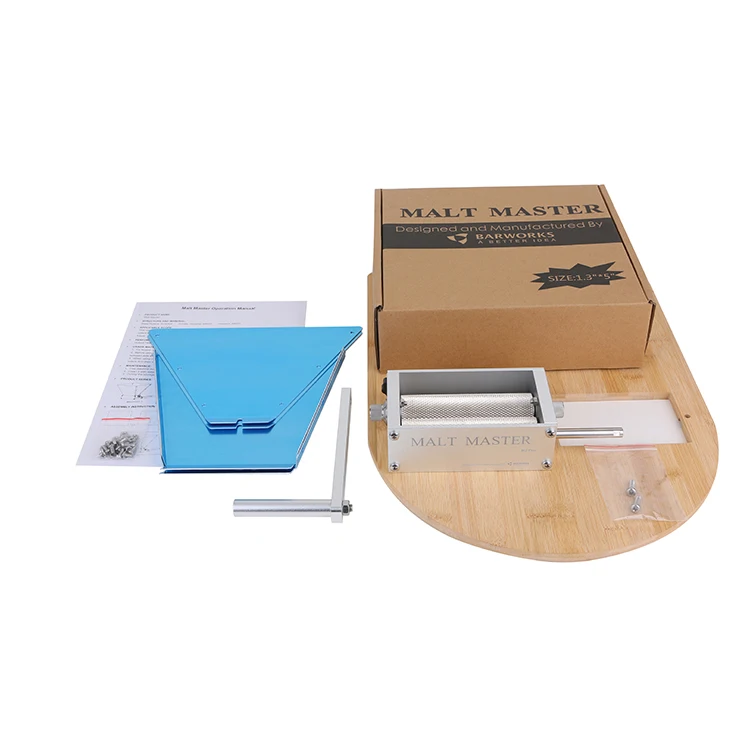 
Homebrew Grain Mill Barley Grinder Malt Crusher 2 Roller with Hopper Malt Master 