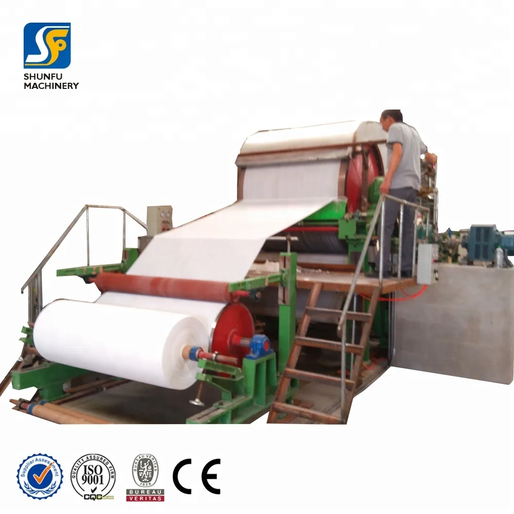Tissue paper mill machinery small toilet paper making machine 787mm with capacity of 0.8-1ton per day