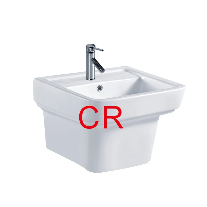 hotel washing basin wall hung wash basin semi pedestal basin