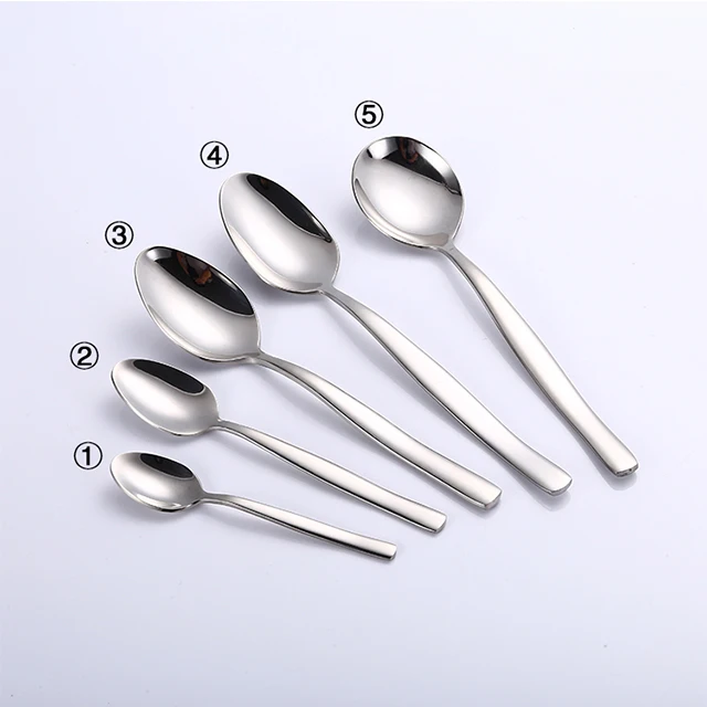 
cutlery spoons customized with logo stainless steel tableware spoons high quality flatware spoon 