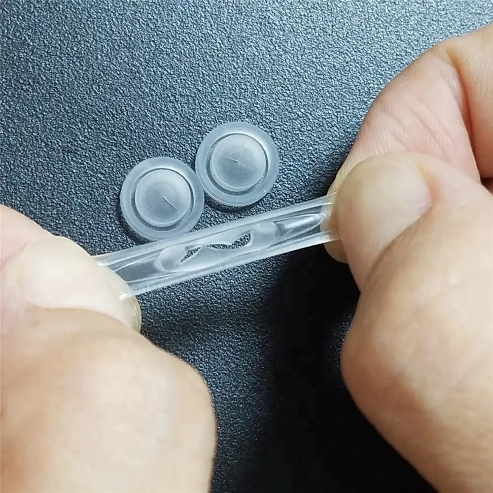 Food grade liquid injection molding system silicone non-return valves with cross slit, 9.8mm non-return cross slit valves