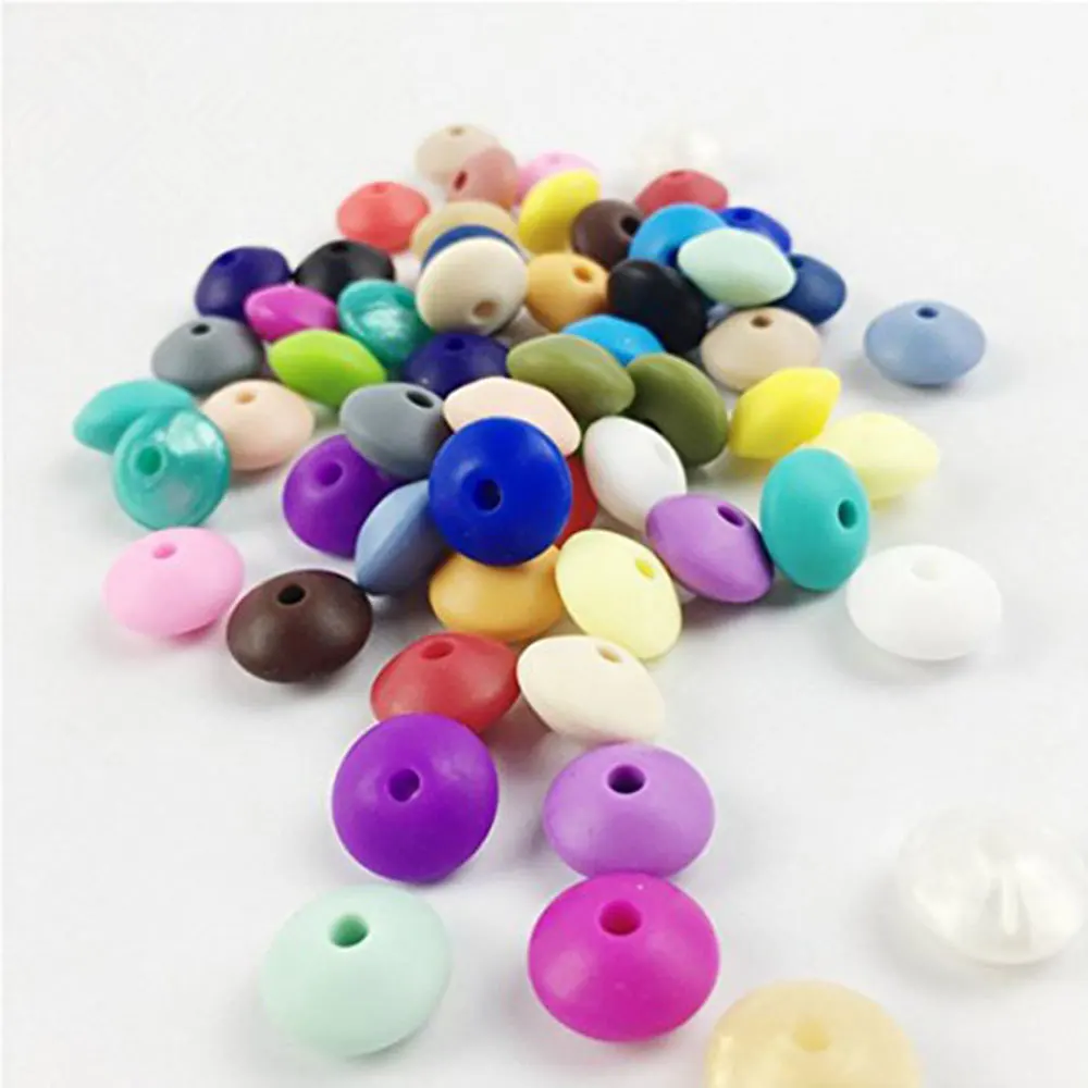 
DIY Accessories Neck Necklace Nursing Abacus Marble Silicone Beads 