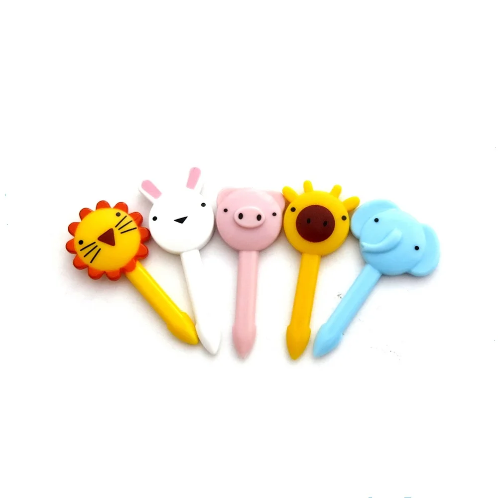 
Amazon 40mm Party Supplies Cute Animal food Pick fruit fork 