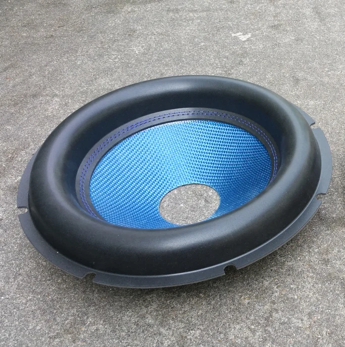 high quality 6.5/8/10/12/15/18/21/24 inch carbon fiber subwoofer cone for sub woofer parts