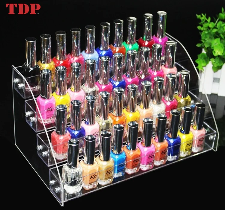 Multi-layer nail polish display stand small acrylic model square nail shop new display stand base
