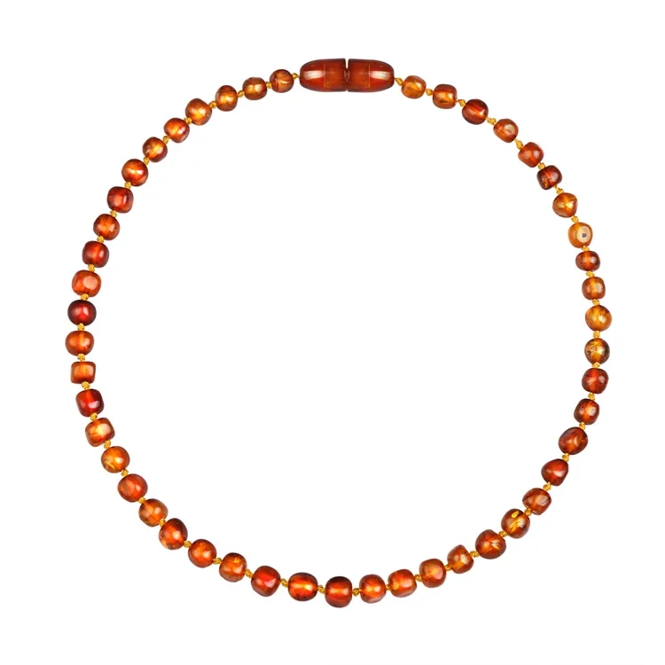 DY Best gift for baby Ember  Teething necklace safty closure baltic real Ember baroque Ember necklace for kids