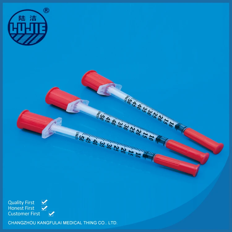 
Hot Selling High Quality Disposable Insulin Syringe With Needles,1Ml Syringe Luer Lock Sterile 